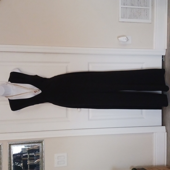 GbyGuess Pants - G by Guess Black Cut-out Jumpsuit. SIZE MEDIUM.